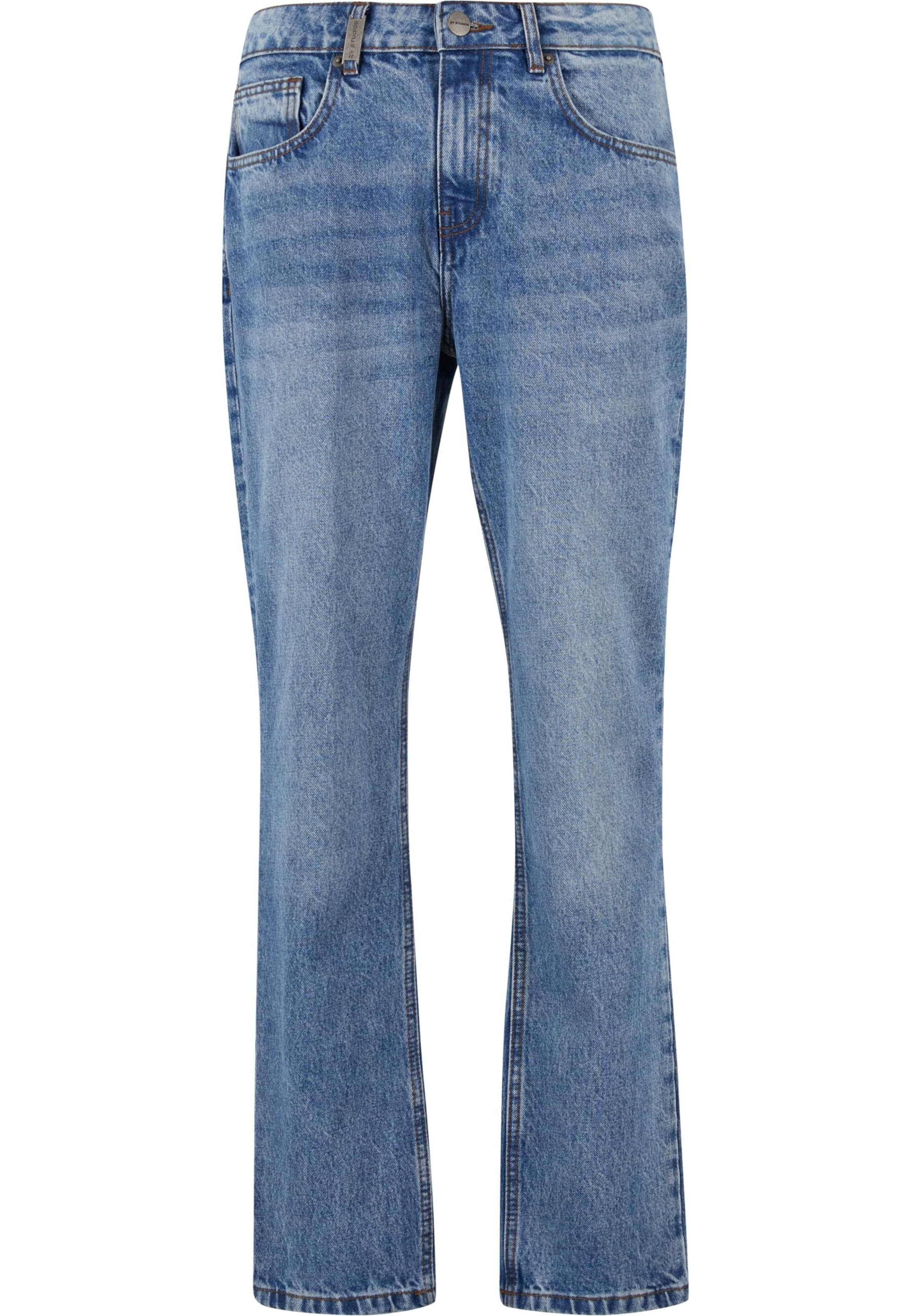 2Y Studios Слим фит Дънки 'Orio' в синьо: отпред