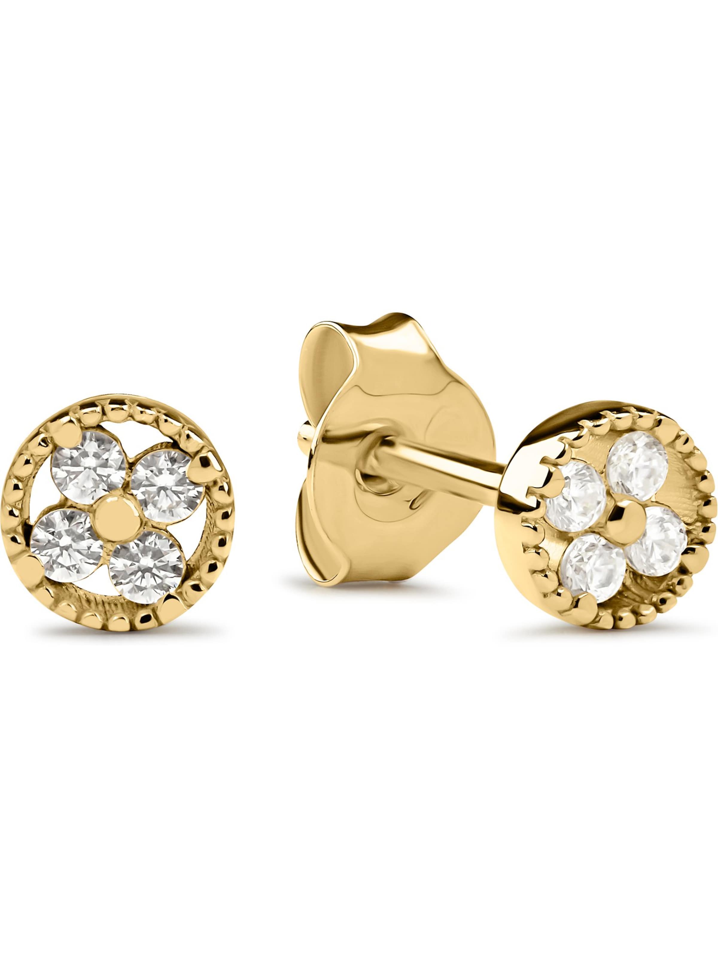 FAVS Ohrringe in Gelb: Vorderseite