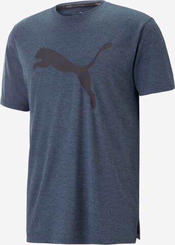 T-Shirt fonctionnel 'TRAIN FAV HEATHER CAT' PUMA en bleu : devant