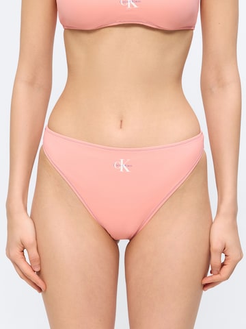 Calvin Klein Swimwear Bikini nadrágok - rózsaszín: elől