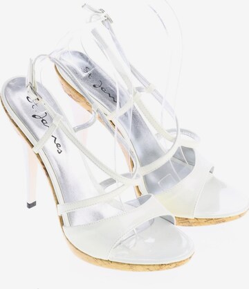 ST. JAMES Sandals & High-Heeled Sandals in 38 in White: front