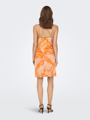 ONLY Letné šaty 'CARO' - oranžová