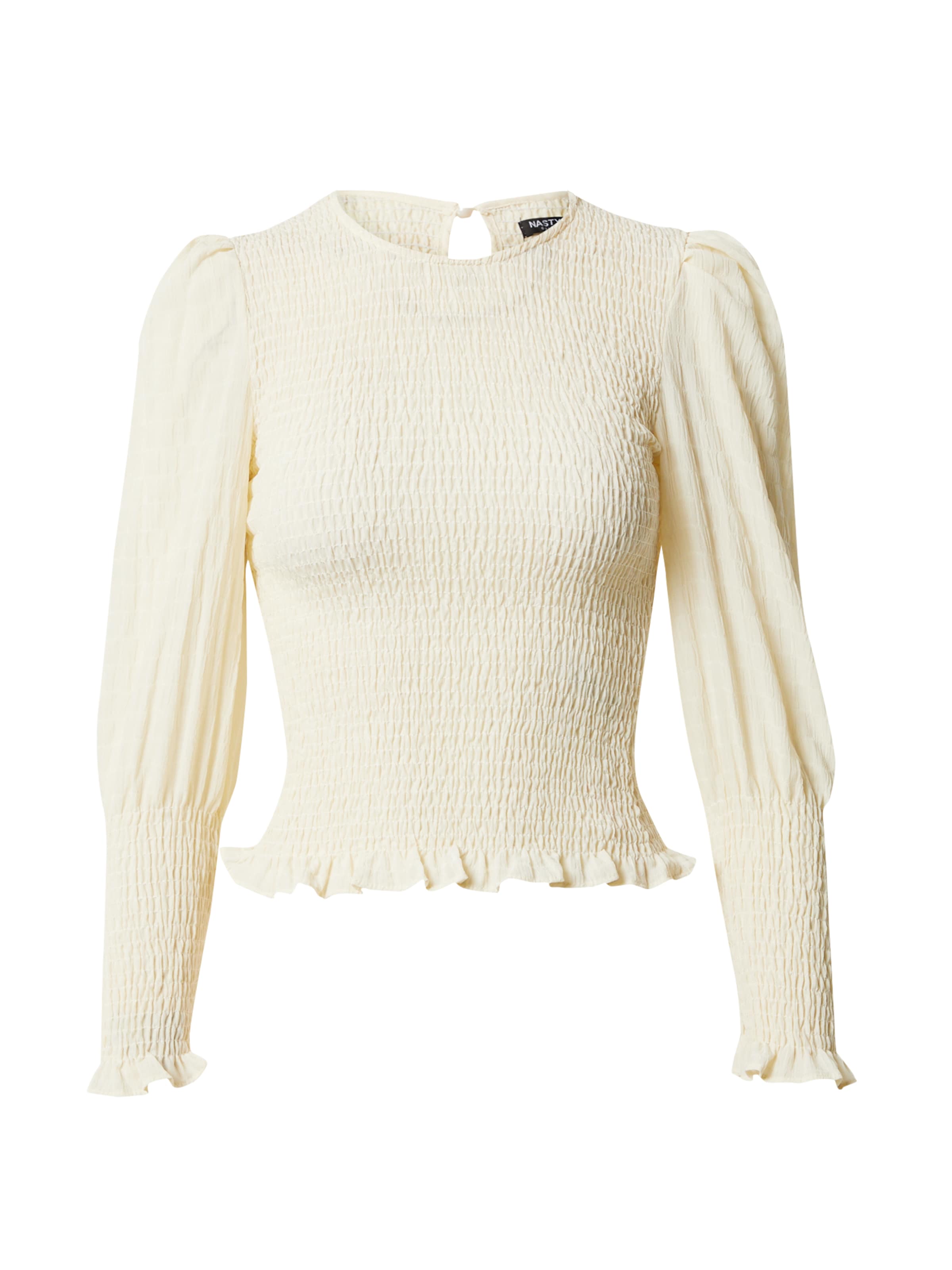 Nasty Gal Bluse in Beige: Vorderseite