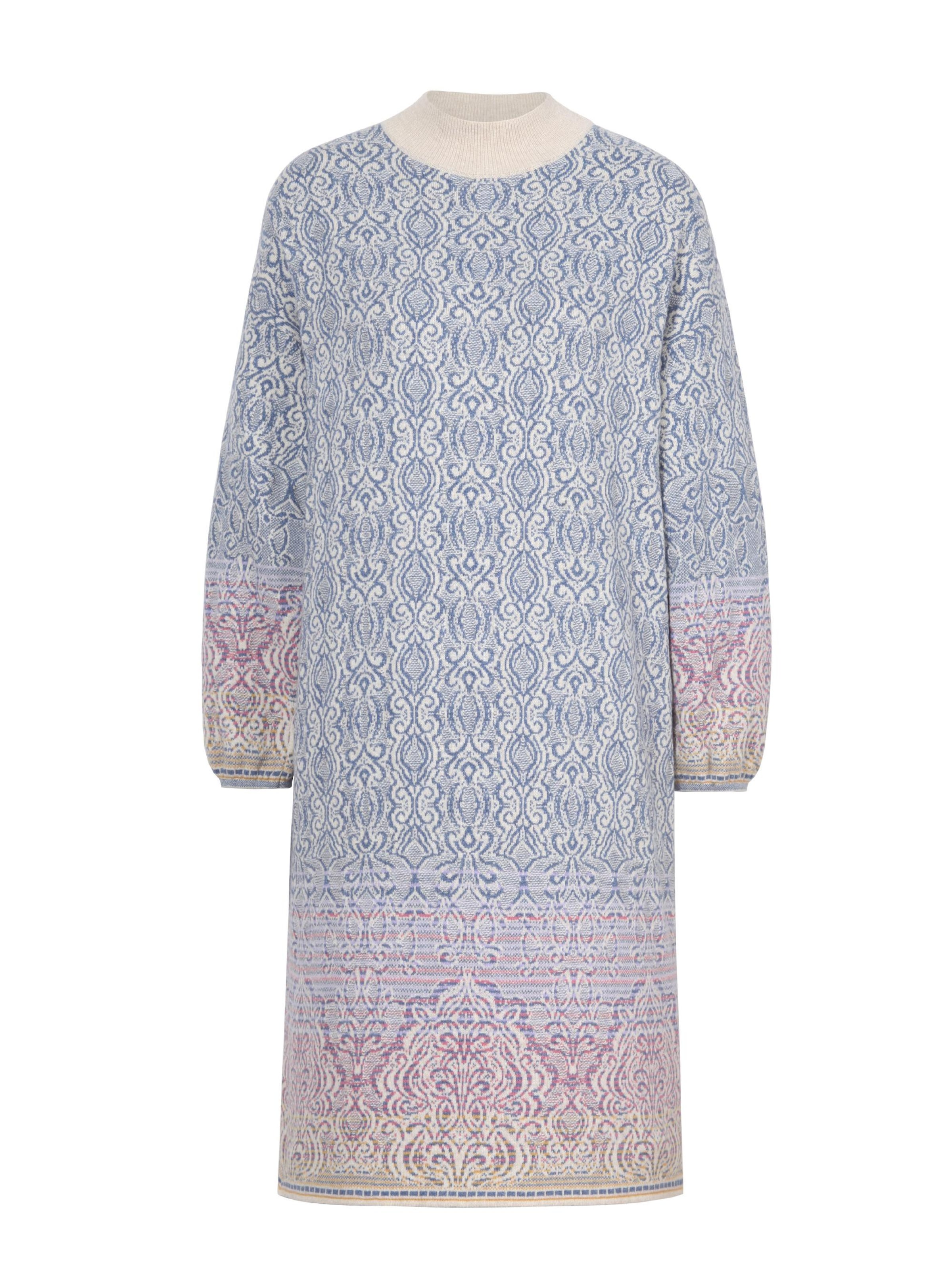 IVKO Strickkleid 'Ornament' in Weiß: Vorderseite