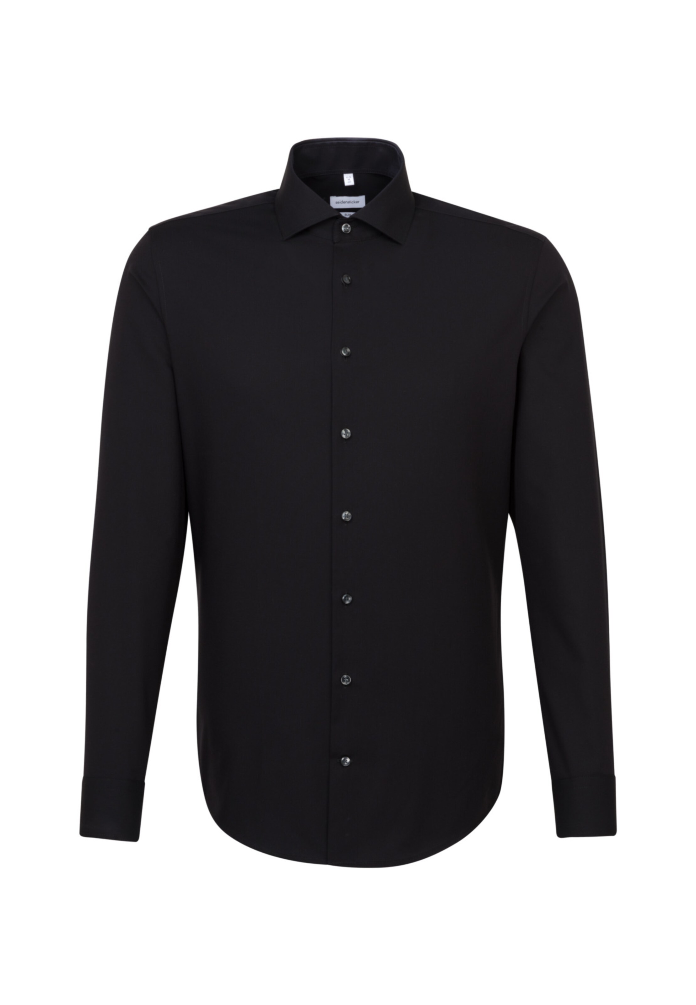 Chemise business ' Slim ' SEIDENSTICKER en noir : devant