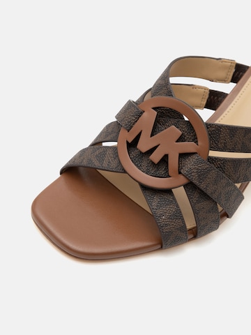 MICHAEL Michael Kors Papucs 'ERIKA' - barna