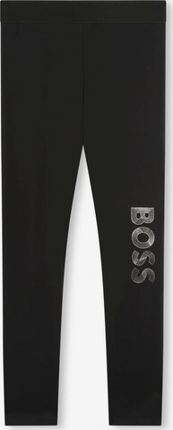 BOSS Kidswear Regular Leggings in Black: front