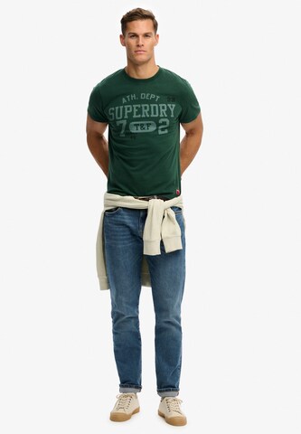 Superdry & Co Paita 'Vintage Prep' värissä vihreä