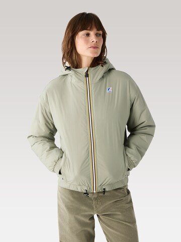 K-Way Between-Season Jacket 'Le Vrai 4.0 Albine Orsetto' in Green: front