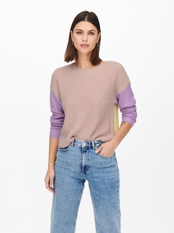 Pull-over 'Nicci' ONLY en rose : devant