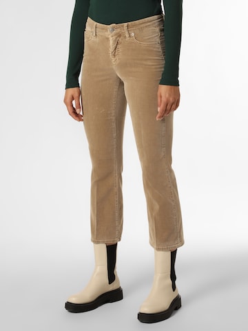 Cambio Boot cut Pants 'Paris' in Brown: front