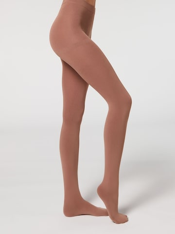 CALZEDONIA Tights 'THERMO' in Brown