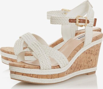 Dune LONDON Sandalen met riem 'KELISA' in Wit