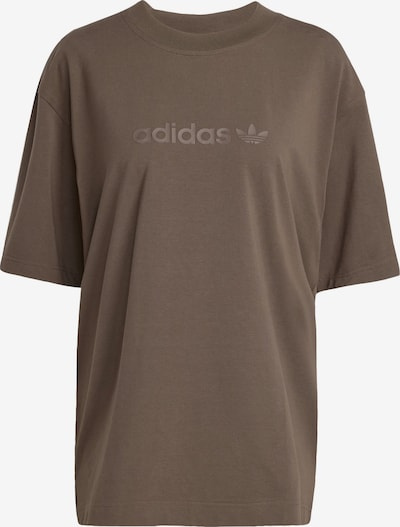 Marškinėliai 'Essentials Linear Tee' iš ADIDAS ORIGINALS, spalva – alyvuogių spalva, Prekių apžvalga