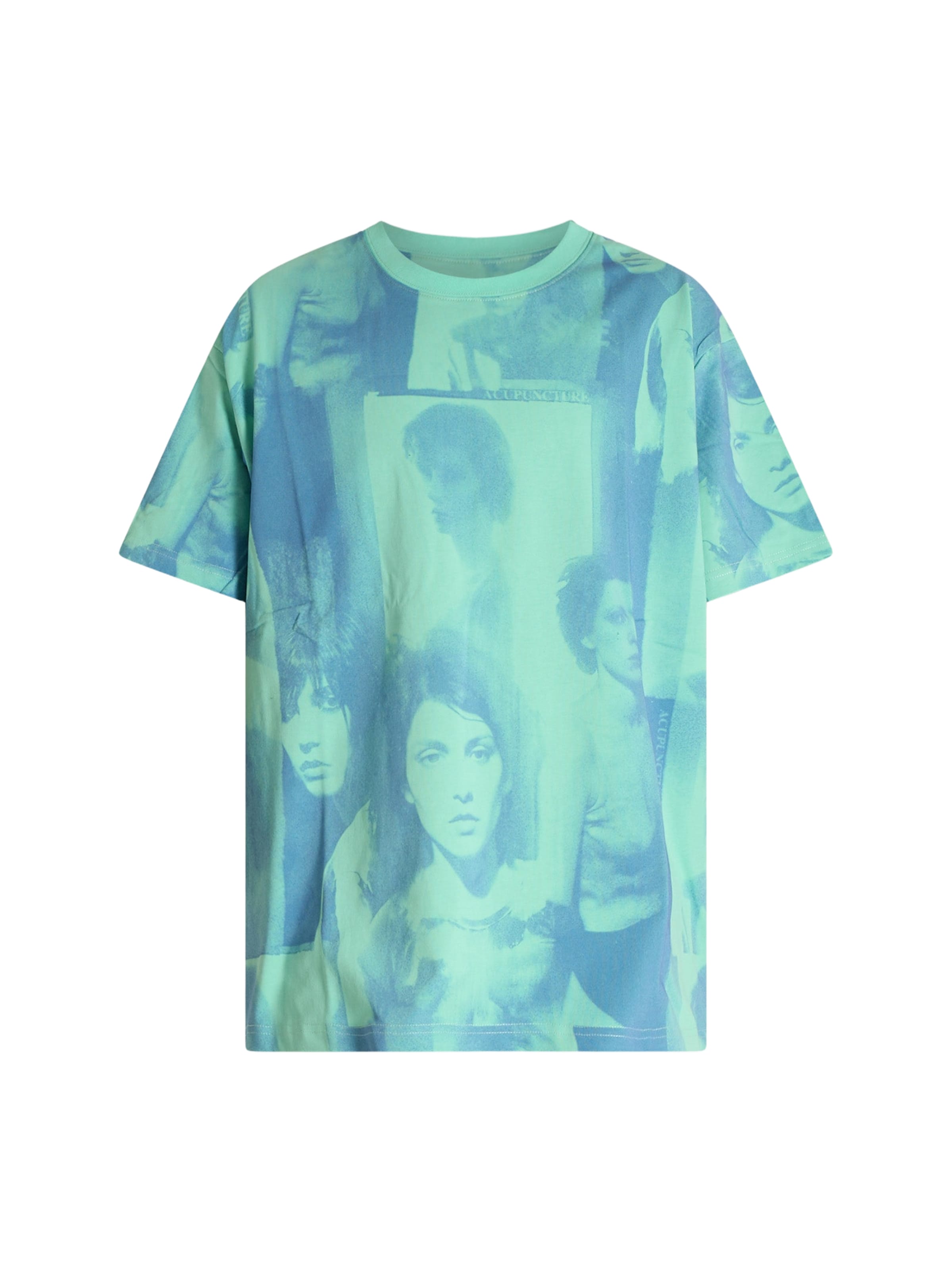 T-Shirt ACUPUNCTURE en bleu : devant