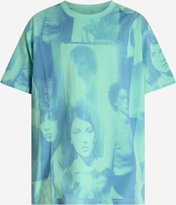 T-Shirt ACUPUNCTURE en bleu : devant