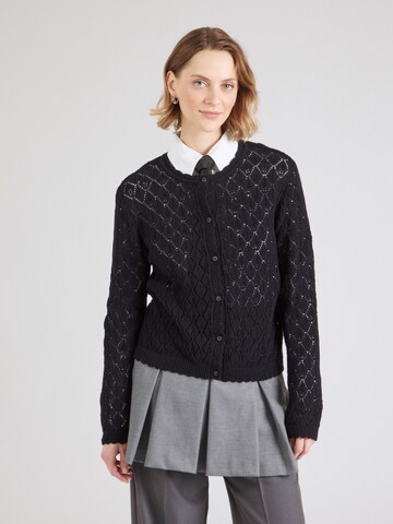 Cardigan 'SOFIA' SELECTED FEMME en noir : devant