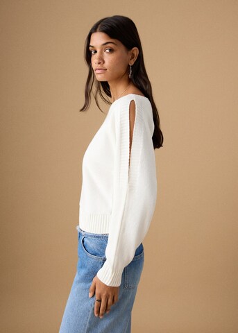 MANGO TEEN Sweater 'Dori' in White: front