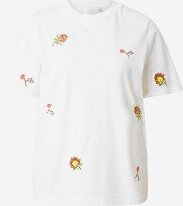 Y.A.S T-shirt 'SENJA' i vit: framsida