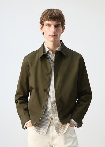 MANGO MAN Between-Season Jacket 'Pascual' in Green: front