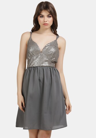 myMo at night - Vestido de gala en gris: frente