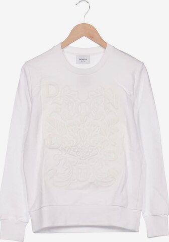 Dondup Sweatshirt & Zip-Up Hoodie in XS in White: front