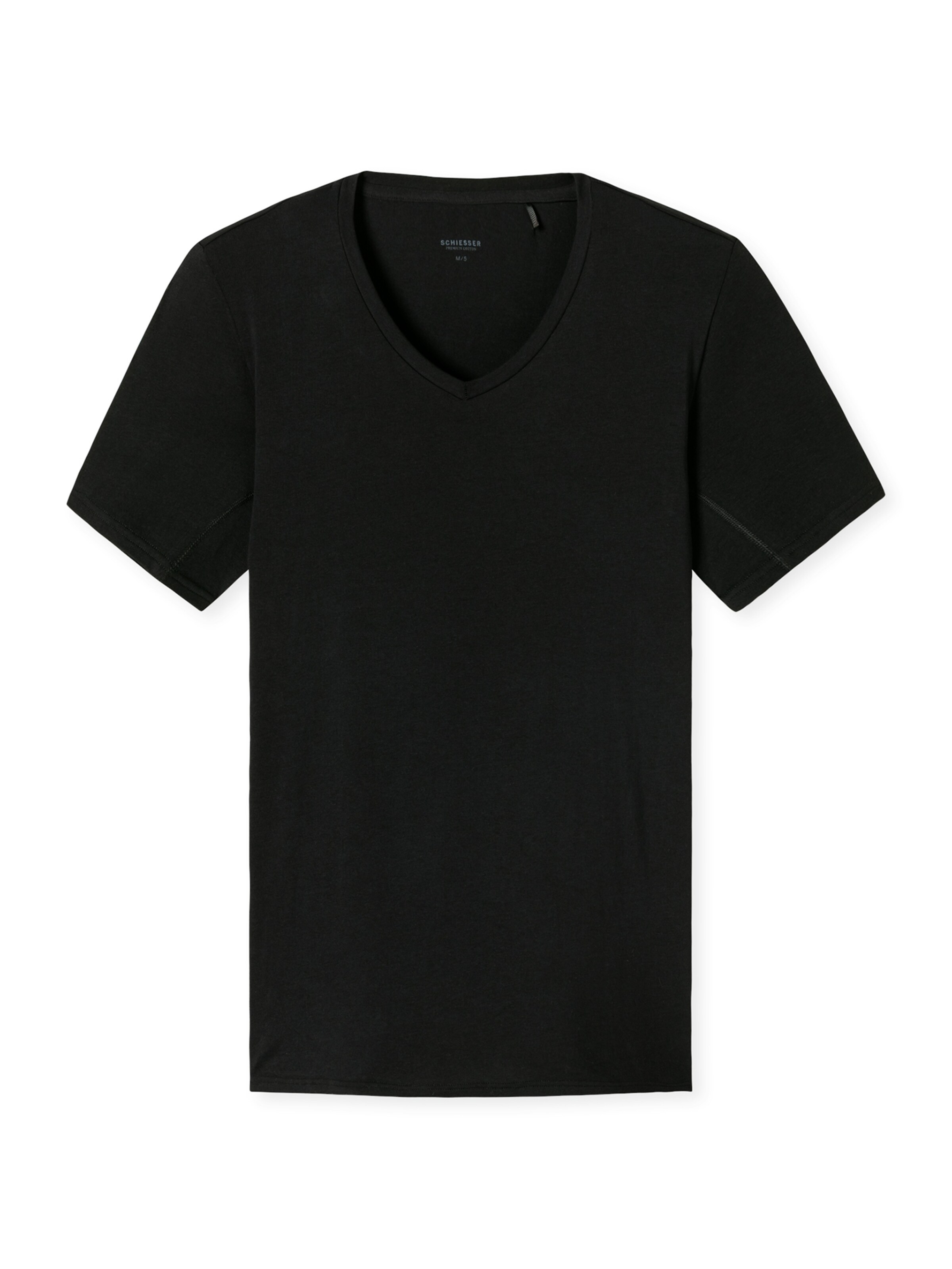 SCHIESSER Shirt ' Premium Cotton ' in Black: front
