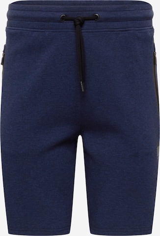 Superdry Workout Pants in Blue: front