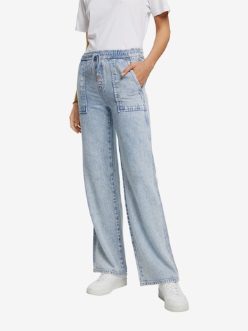 ESPRIT Wide leg Jeans in Blue: front