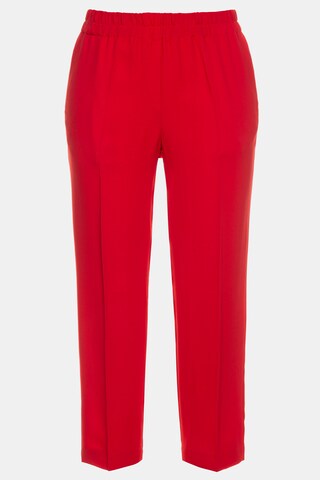 Ulla Popken Regular Broek in Rood: voorkant