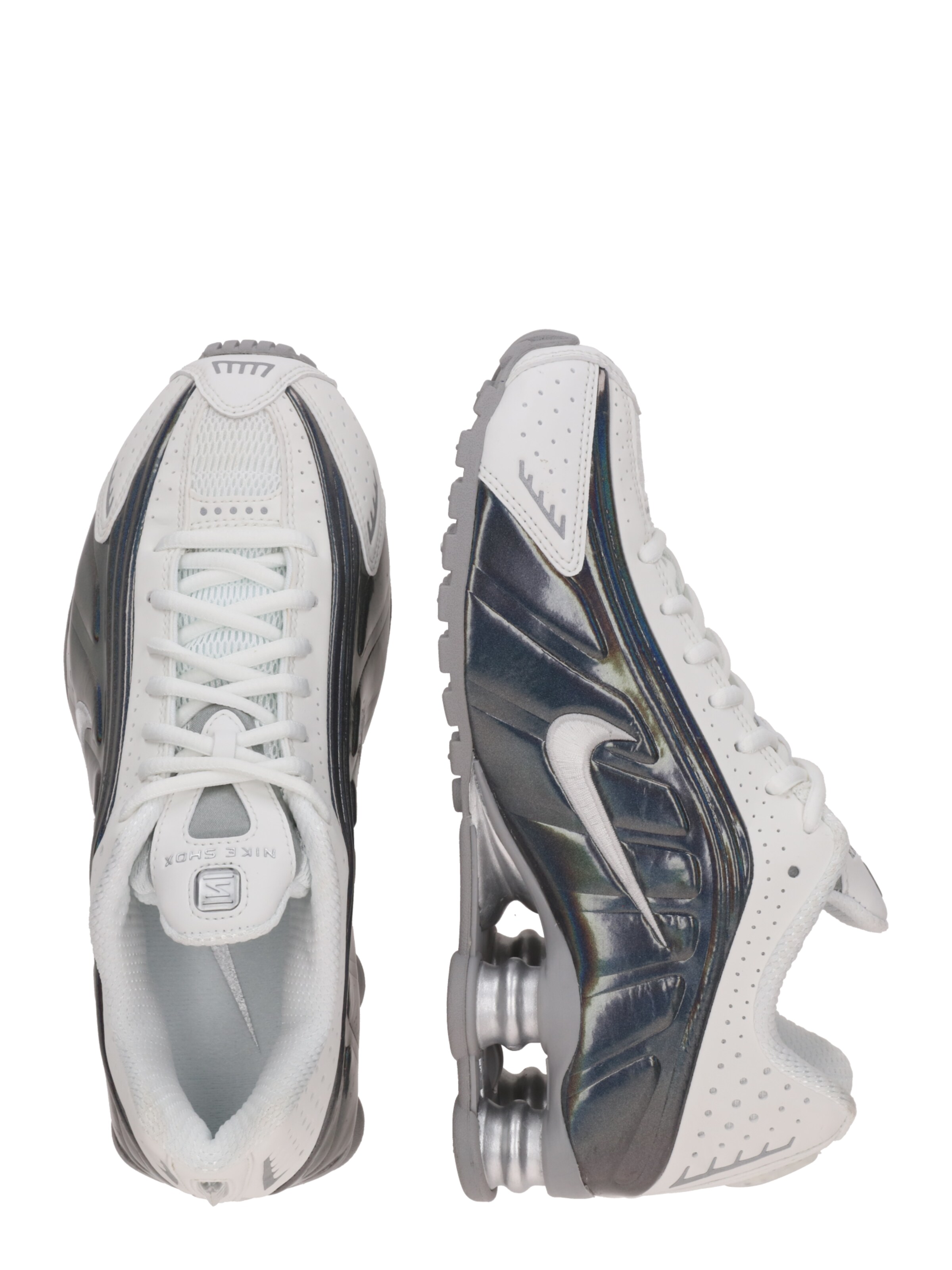 balts Nike Sportswear Zemie brīvā laika apavi 'SHOX R4'