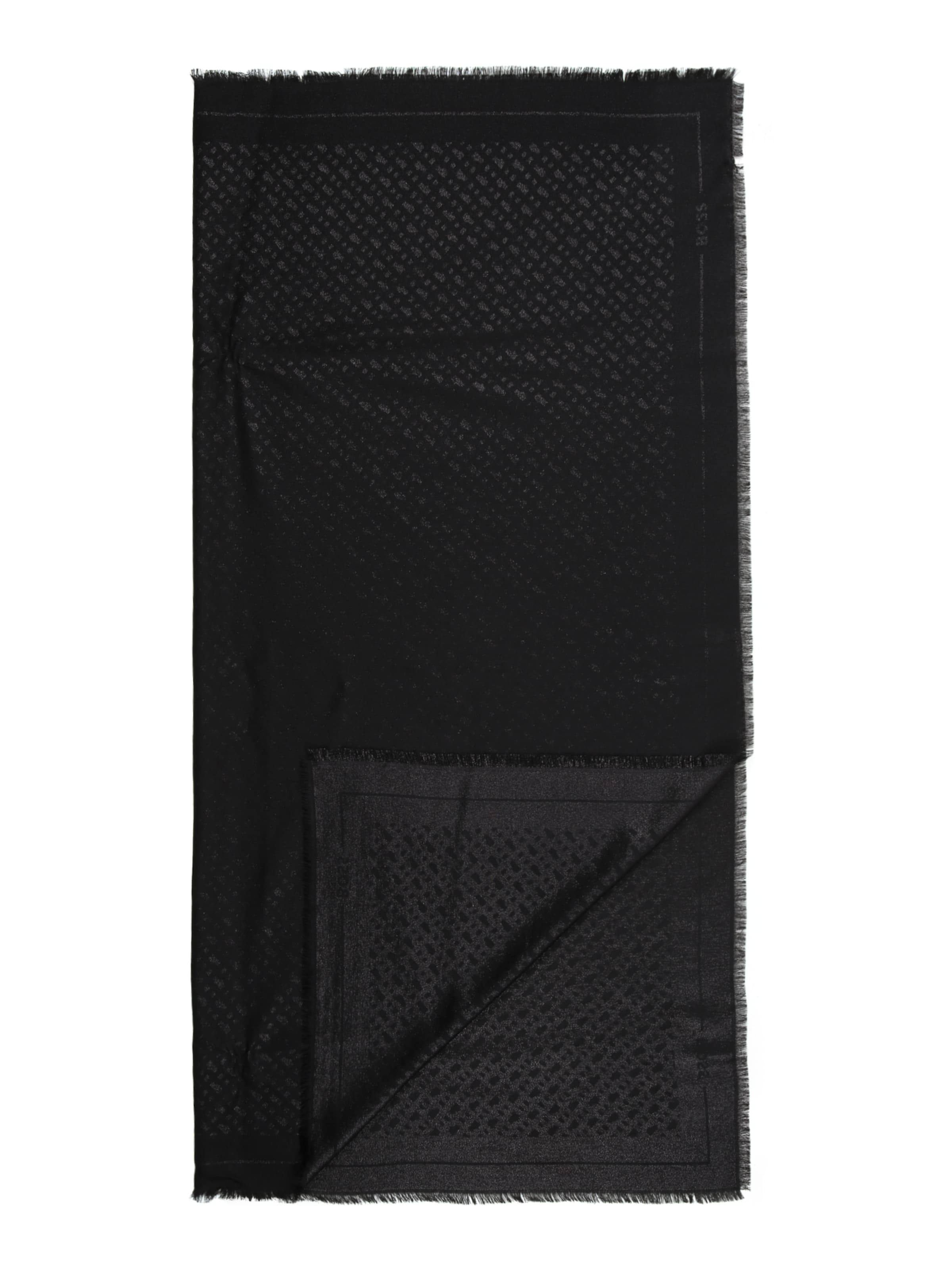 Écharpe 'Ledonia' BOSS en noir : devant