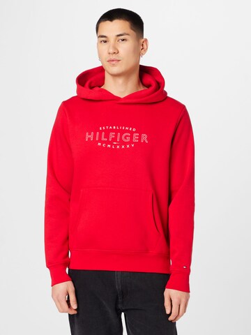 TOMMY HILFIGER - Sudadera en rojo: frente