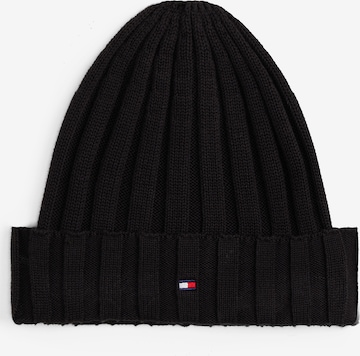 juoda TOMMY HILFIGER Megzta kepurė: priekis