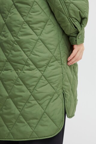 ICHI Between-Seasons Coat in Green