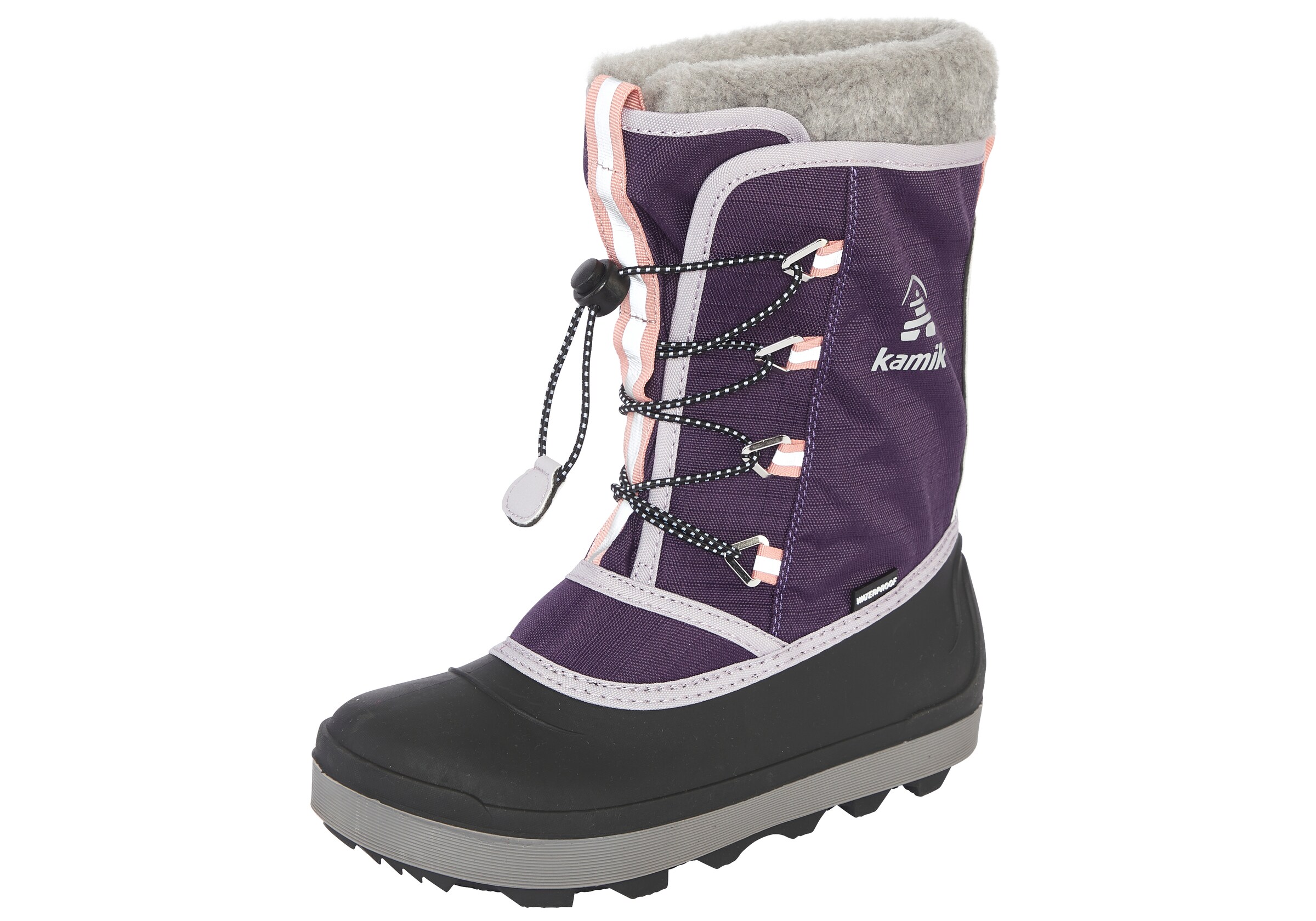 Kamik Snow Boots in Purple: front