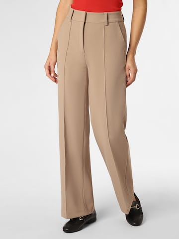 Cambio Bundfaltenhose 'Amelie' in Beige: Vorderseite