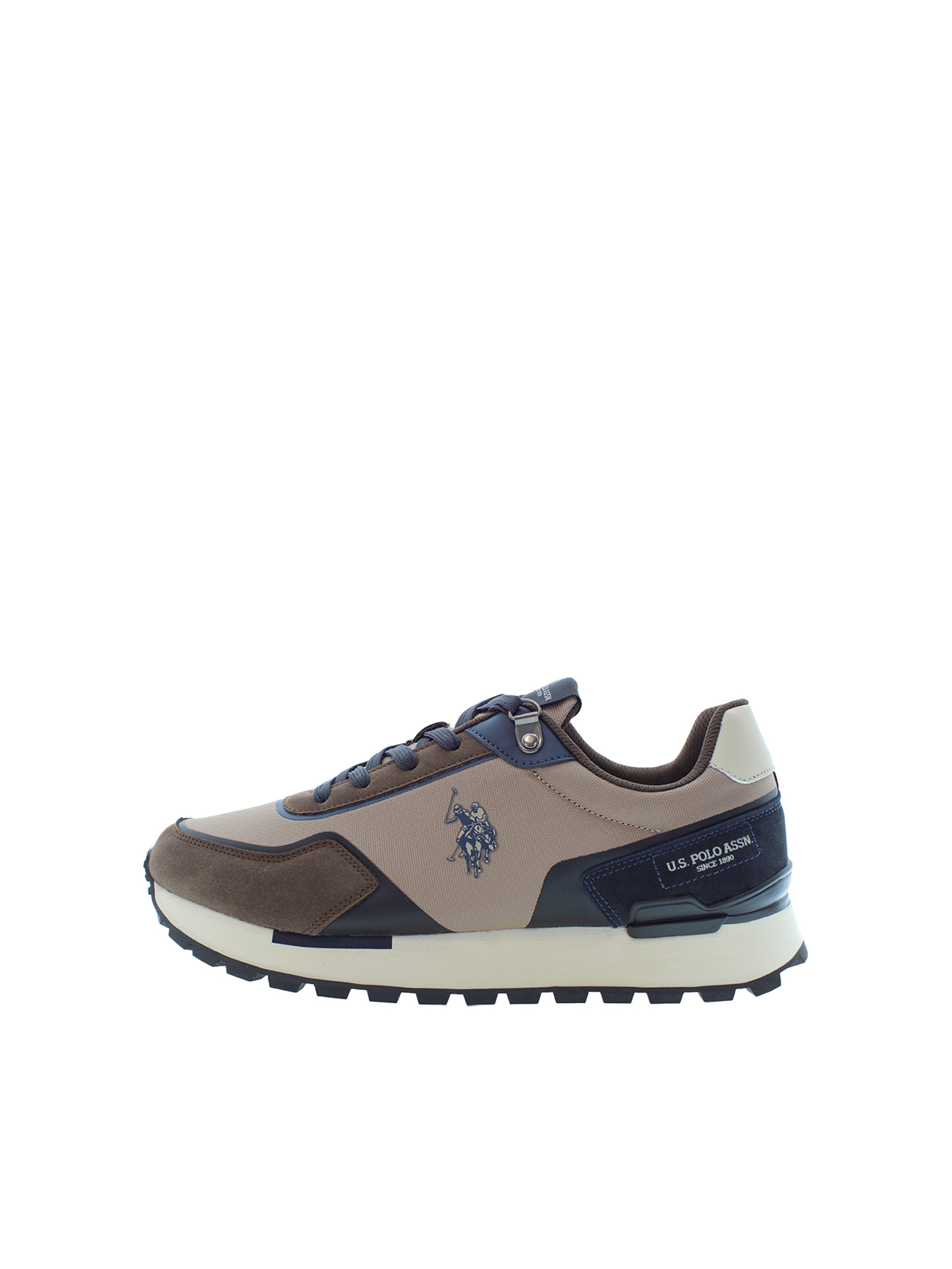 Sneaker bassa 'Aron' di U.S. POLO ASSN. in marrone: frontale