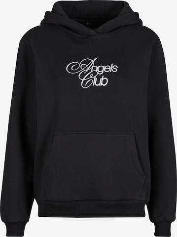 Miss Tee Sweatshirt 'Angels Club' in Zwart: voorkant