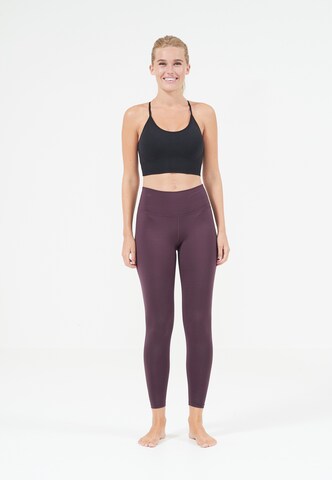 Athlecia Slimfit Sporthose 'Franz' in Lila