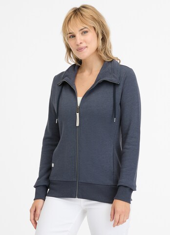 Ragwear Sweatjacke in Blau: Vorderseite