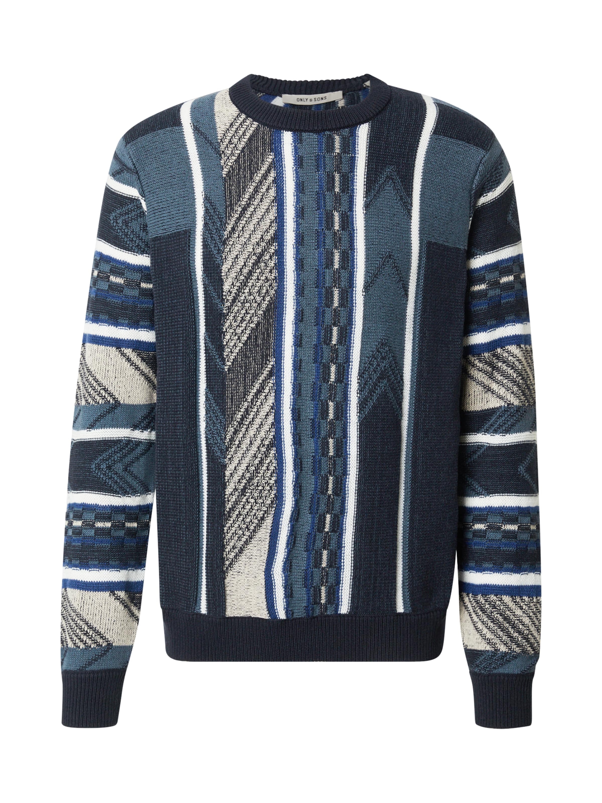 Only & Sons Sweater 'ONSRISE' in Blue: front
