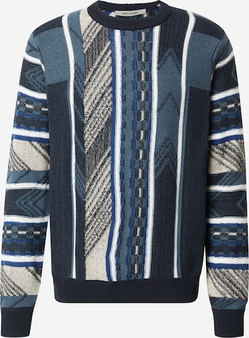 Only & Sons Sweater 'ONSRISE' in Blue: front