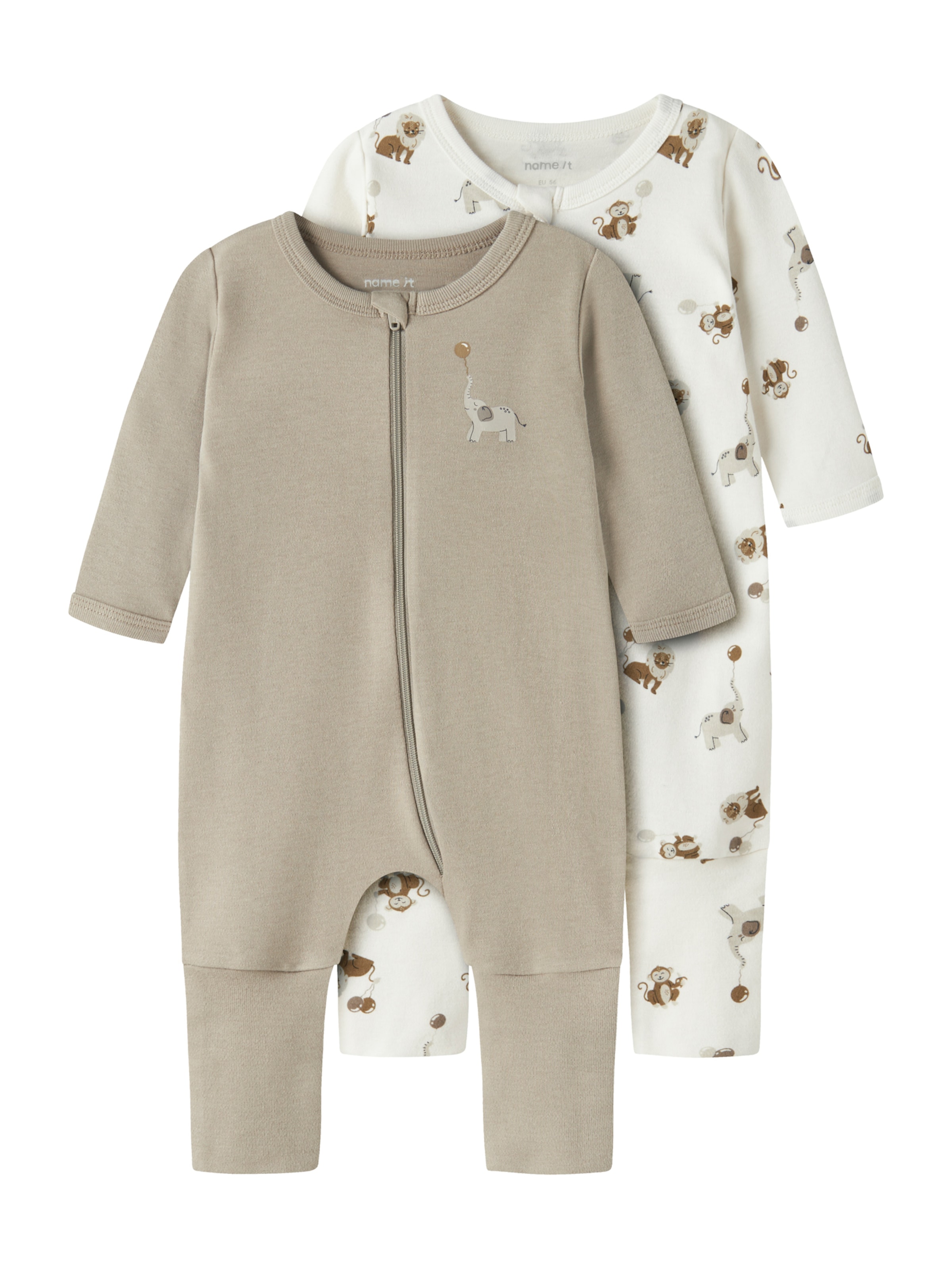 NAME IT - Pijama en beige: frente