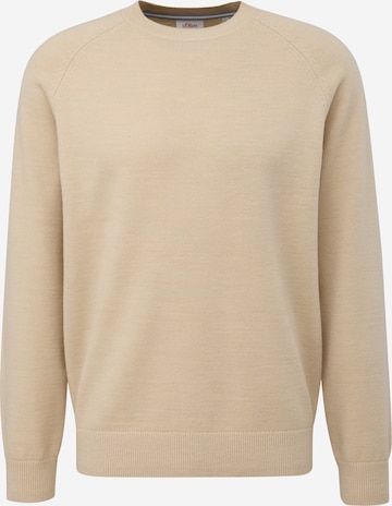 s.Oliver Pullover in Beige: predná strana