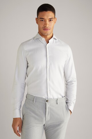 JOOP! Slim fit Button Up Shirt in Grey: front