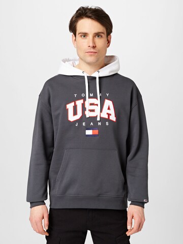Tommy Jeans Sweatshirt in Grau: Vorderseite