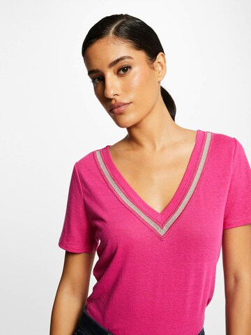 Morgan Koszulka w kolorze różowy: przód
