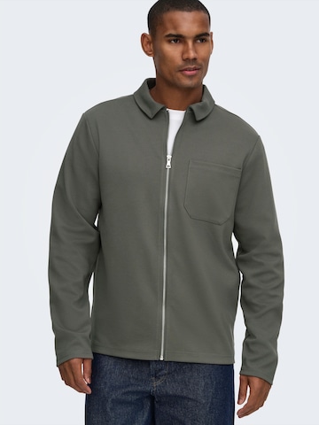 Only & Sons Sweatvest 'ONSNEWKODYL' in Grijs
