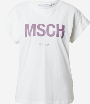 T-shirt 'Alva' MSCH COPENHAGEN en blanc : devant